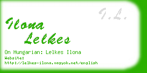 ilona lelkes business card